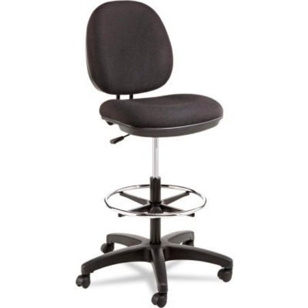 ALERA Alera® Swivel Task Stool - Fabric - Black ALEIN4611